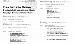 Das befreite Hören, Cologne (Rhénanie-du-Nord-Westphalie, Allemagne), 15 – 19 janvier 2018