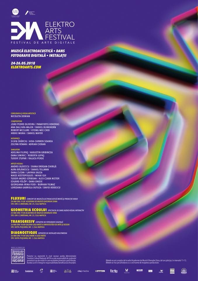 Elektro Arts 2018, Cluj-Napoca (Romania), May 24  – 26, 2018