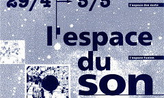 L’Espace du son 1995, Bruxelles (Belgique), 29 avril – 5 mai 1995