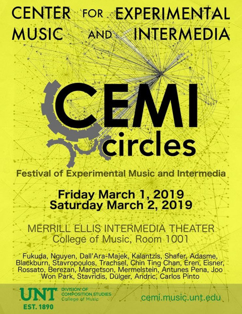 CEMI Circles 2018-19, Denton (Texas, USA), march 1  – 2, 2019