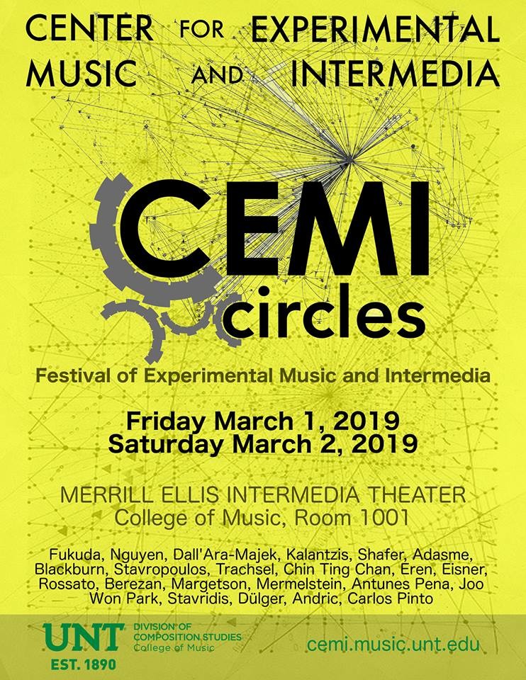 CEMI Circles 2018-19, Denton (Texas, USA), March 1  – 2, 2019