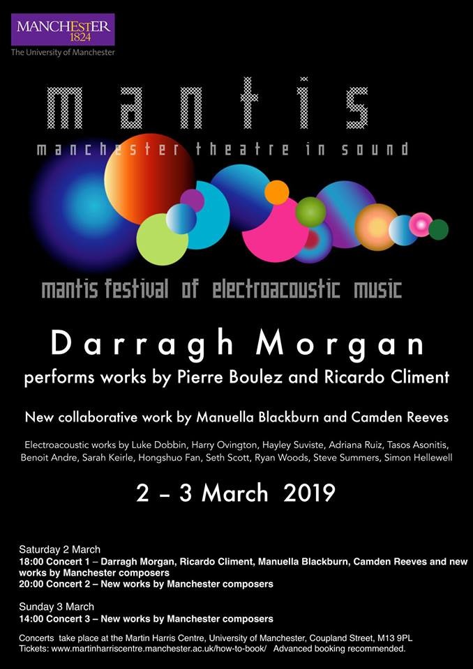 MANTIS Spring Festival 2019, Manchester (Angleterre, Royaume-Uni), 2 – 3 mars 2019
