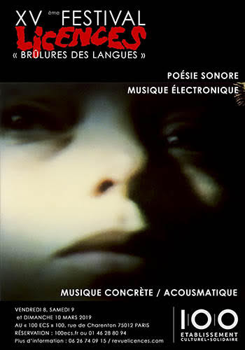 Festival Licences 2019, Paris (France), 8 – 10 mars 2019
