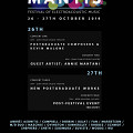 MANTIS Fall Festival 2019, Manchester (England, UK), october 26  – 27, 2019
