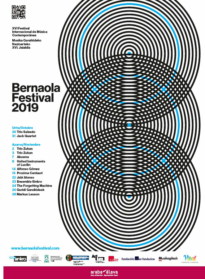 Bernaola Festival 2019, Vitoria-Gasteiz (Espagne), 26 octobre – 28 novembre 2019