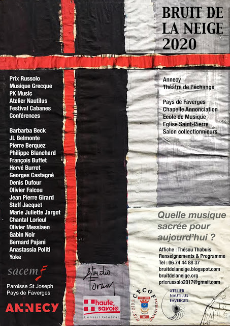 Bruit de la neige 2020, Faverges (Haute-Savoie, France), 26 juillet – 13 septembre 2020