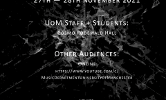 MANTIS Fall Festival 2021, Manchester (Angleterre, RU), 27 – 28 novembre 2021
