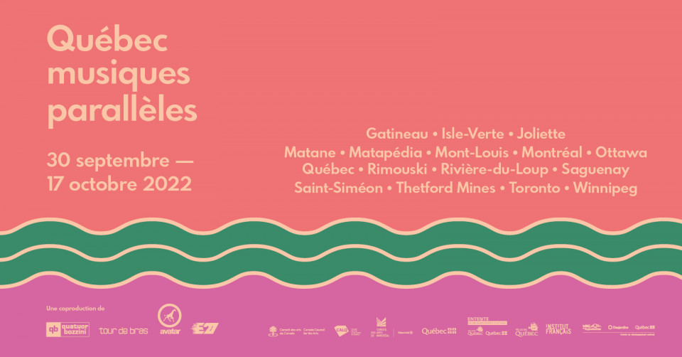 Québec musiques parallèles 2022, Québec, 30 septembre – 17 octobre 2022