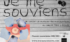 Conseil des arts de Montréal en tournée, Montréal (Québec), september 24, 2010 – March 18, 2011