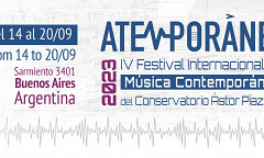 Atemporánea, Buenos Aires (Argentine), 14 – 20 septembre 2023
