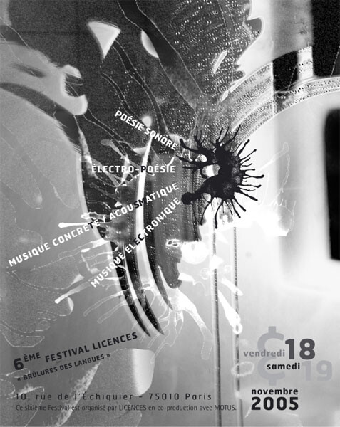 Festival Licences 2005, Paris (France), 18 – 19 novembre 2005