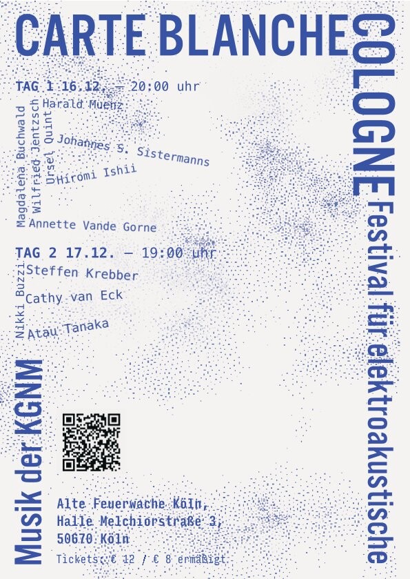 Carte blanche Cologne, Cologne (Nordrhein-Westfalen, Germany), December 16  – 17, 2025
