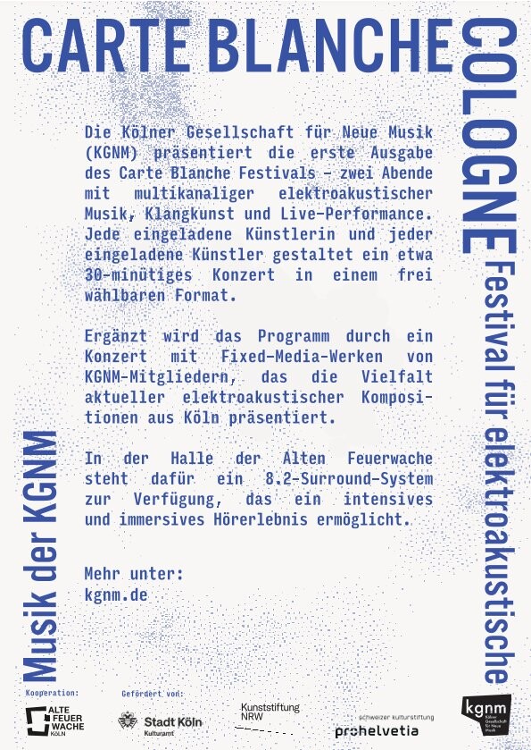Carte blanche Cologne, Cologne (Rhénanie-du-Nord-Westphalie, Allemagne), 16 – 17 décembre 2025