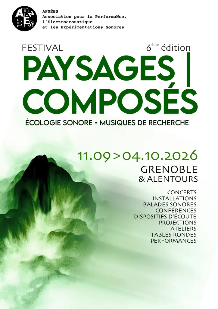 Paysages composés 2026, Grenoble (Isère, France), 11 septembre – 4 octobre 2026