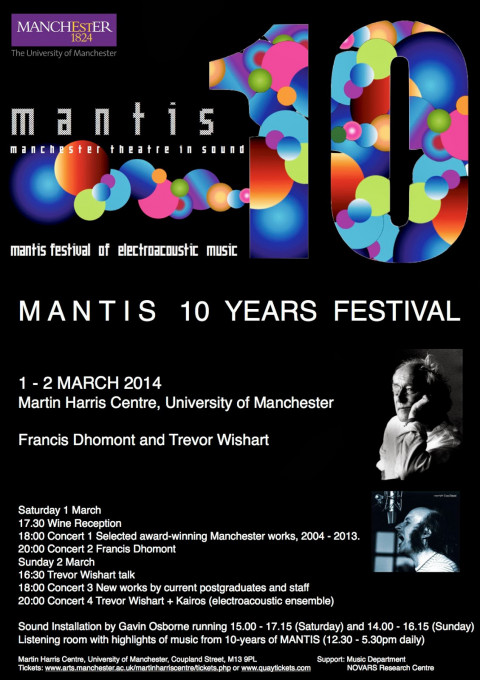 MANTIS 10 Years Festival, Manchester (England, UK), march 1  – 2, 2014