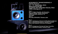 Acousmatic Transcendence II — Vienna Festival, Vienne (Autriche), 25 – 27 septembre 2015
