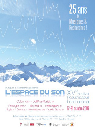 L’Espace du son 2007, Bruxelles (Belgique), 17 – 21 octobre 2007