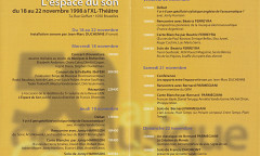L’Espace du son 1998, Brussels (Belgium), october 10  – November 22, 1998