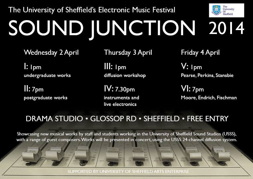Sound Junction Spring 2014, Sheffield (England, UK), April 2  – 4, 2014