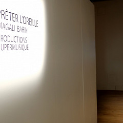 Sound installation of Magali Babin [Photograph: Céline Côté, Montréal (Québec), December 1, 2018]
