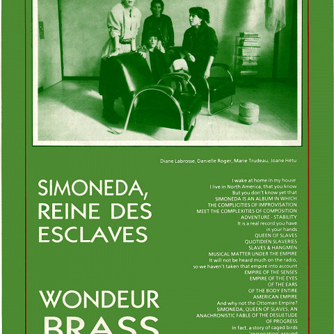 Page 4 du feuillet discographique de 4 pages (français et anglais) de «Simoneda, reine des esclaves»