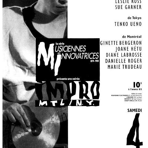 Impro Montréal / New York, Foufounes électriques, Montréal (Québec), saturday, November 4, 1989 [27.9 × 43 cm]