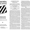 Montage des pages 3 et 4 du programme officiel de Montréal Musiques Actuelles (New Music America) 1990