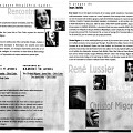 Montage des pages 3 et 6 du programme de l’événement «Rencontre Joane Hétu/Chris Cutler»