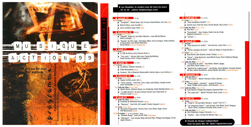 Page couverture et calendrier de l’événement “Printemps du Québec en France”