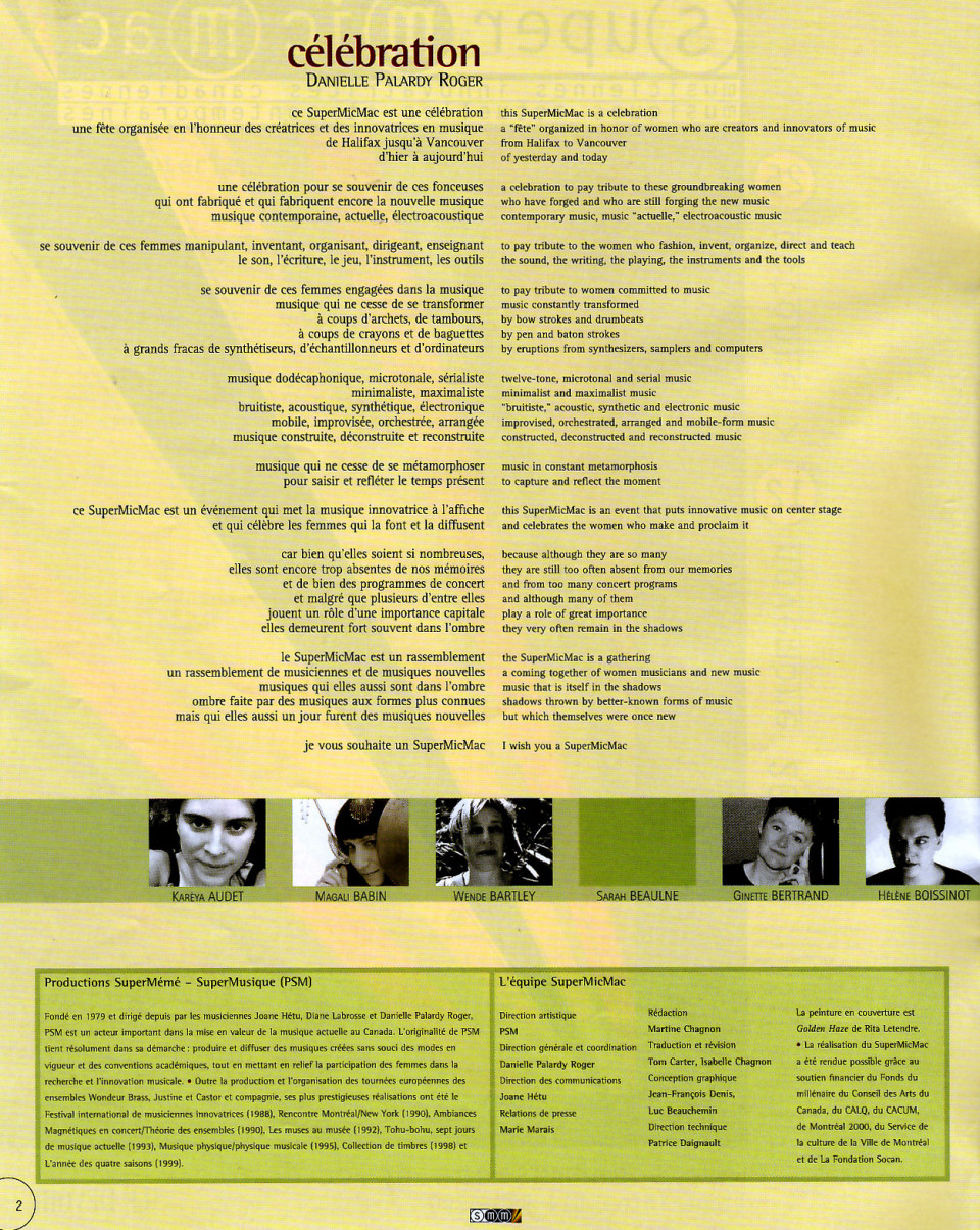 Page 2 du programme