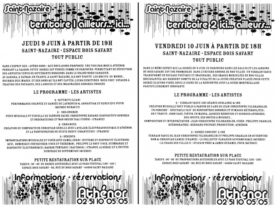 Programme de l’événement pages 3 et 4 [June 9, 2005]