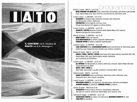 Programme [4 mars 2005]