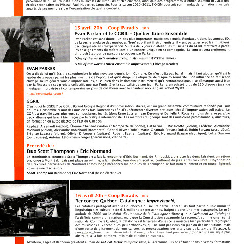 Programme, page 2 [15 avril 2011]
