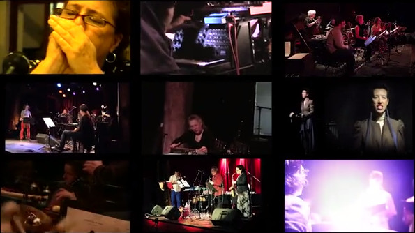 Screenshot from the video “35 ans de passion vouée à la musique actuelle et improvisée” [Photograph: Robin Pineda Gould, Montréal (Québec), March 20, 2015]