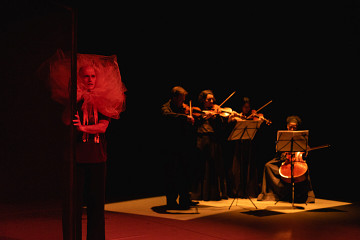 Bozzini Quartet / Also pictured: Clemens Merkel, Stéphanie Bozzini, Alissa Cheung, Isabelle Bozzini [Photo: Raphael Thibodeau, January 25, 2019]