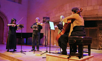 Quatuor Bozzini [Photo: Kate Mount, Totnes (Angleterre, RU), 17 août 2022]