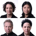 Bozzini Quartet / Also pictured: Stéphanie Bozzini, Alissa Cheung, Clemens Merkel, Isabelle Bozzini [Photograph: Michael Slobodian, Montréal (Québec), January 20, 2020]