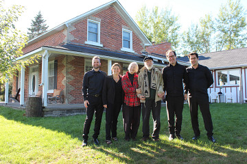 R Murray Schafer et son épouse Eleanor James avec le Quatuor Molinari [Indian River (Ontario, Canada), 23 septembre 2018]