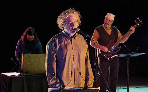 Daniel Áñez, David Cronkite, Nicolas Caloia / Concert [Photograph: Céline Côté, Montréal (Québec), February 8, 2021]