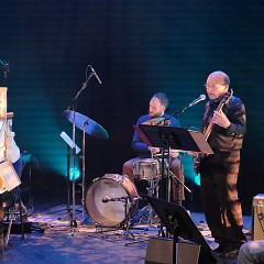 Corinne René, Katelyn Clark, Isaiah Ceccarelli, Pierre Cartier, Steve Reagele / Concert [Photograph: Céline Côté, Montréal (Québec), April 21, 2021]