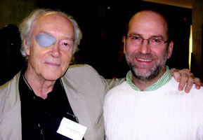 John Young avec Francis Dhomont à la Electroacoustic Music Studies Network Conference (EMS05) [Montréal (Québec), octobre 2005]